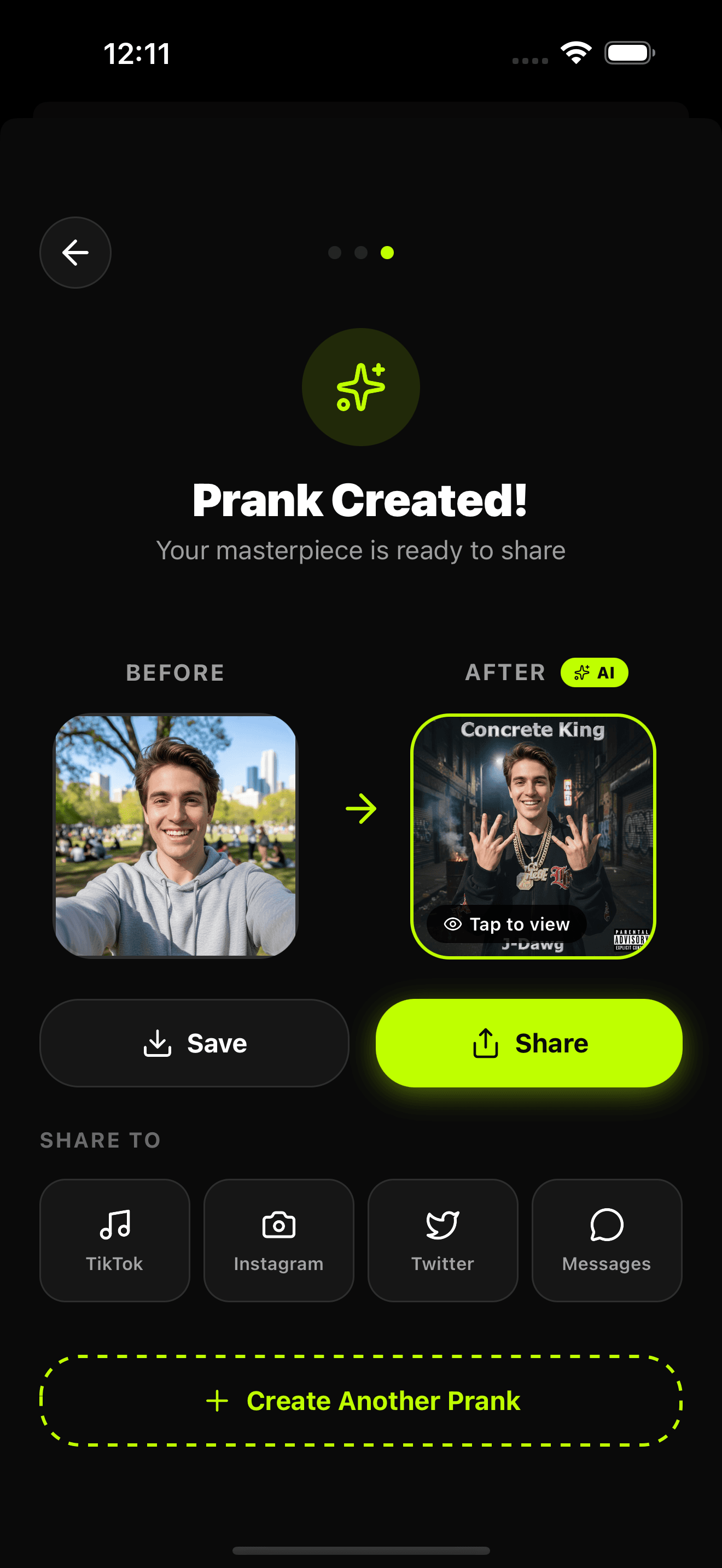 PrankAI app screenshot