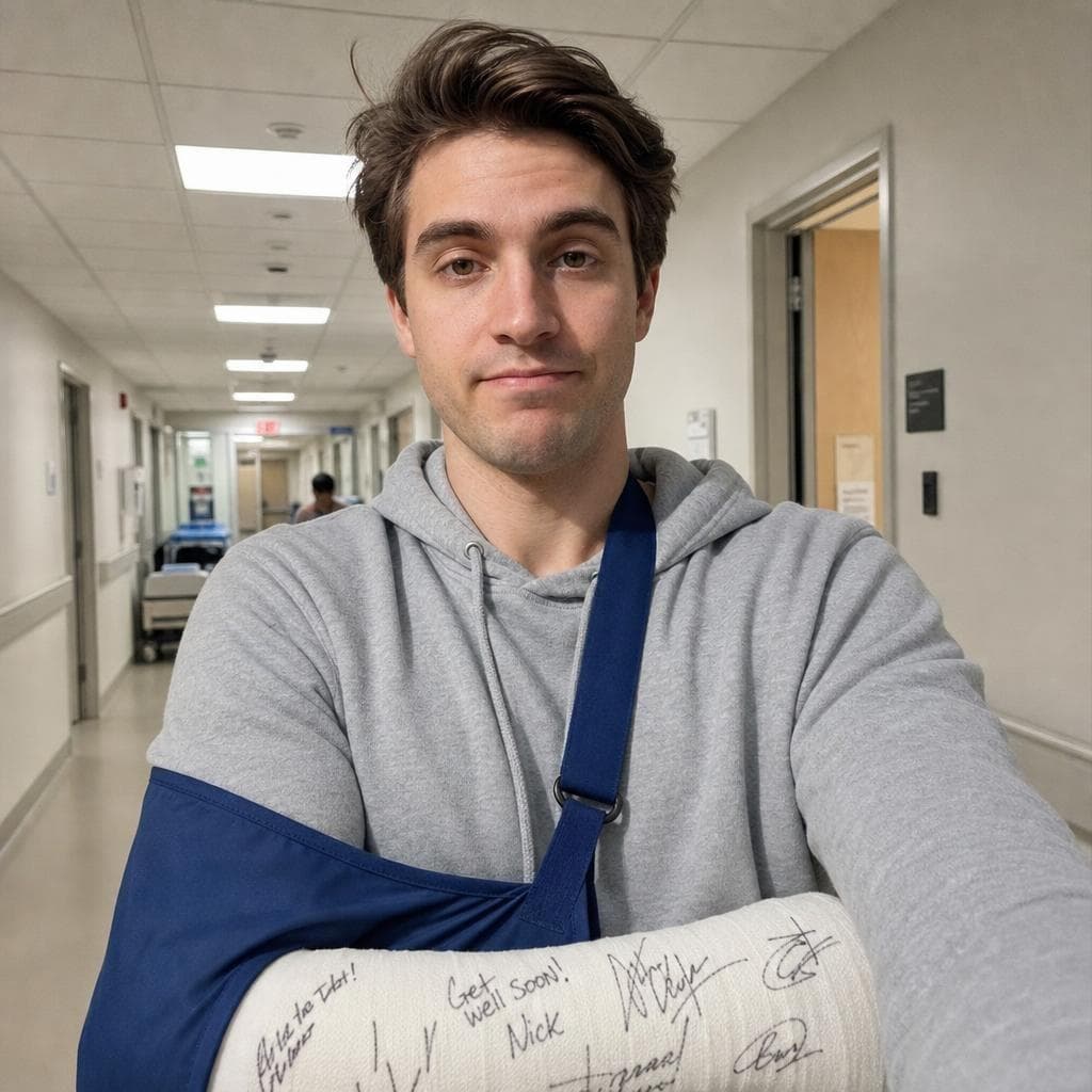 Arm Cast prank example made with PrankAI