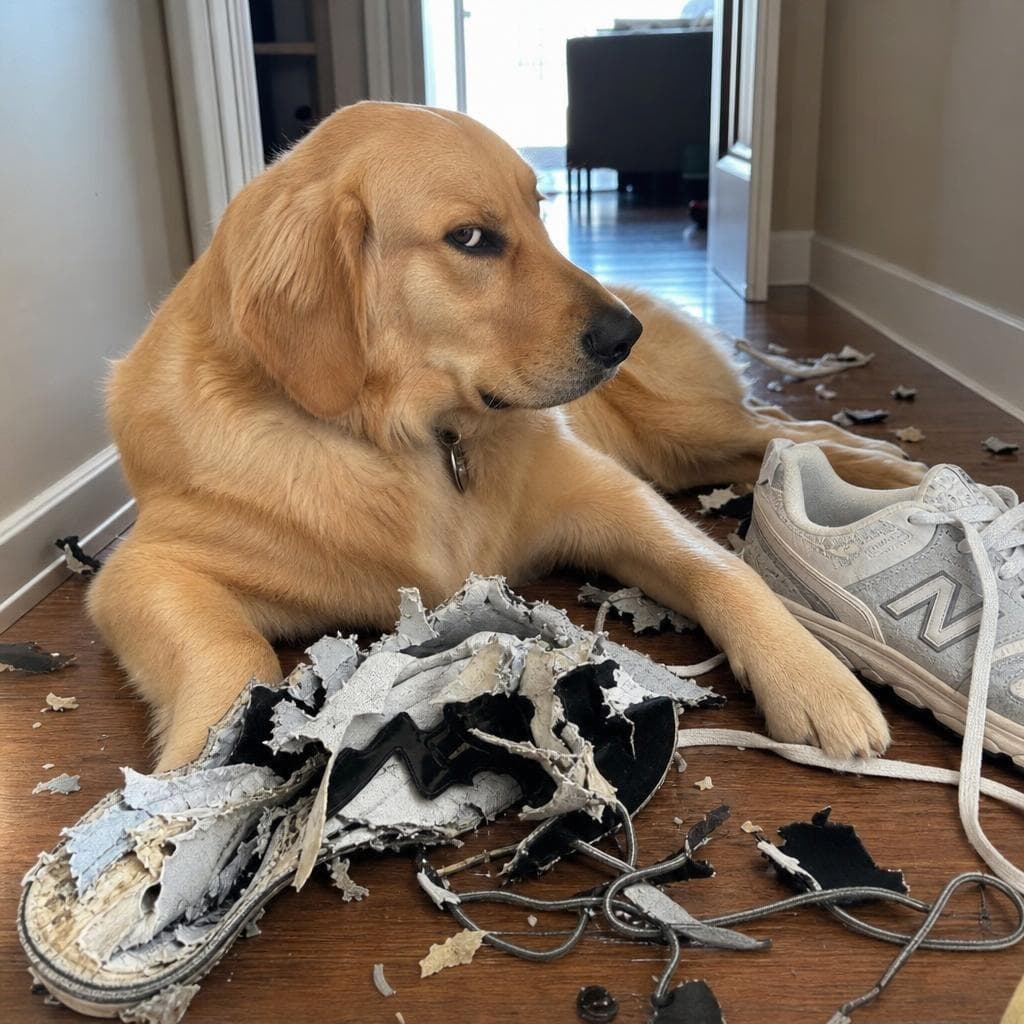 Dog Ate Shoes prank example made with PrankAI