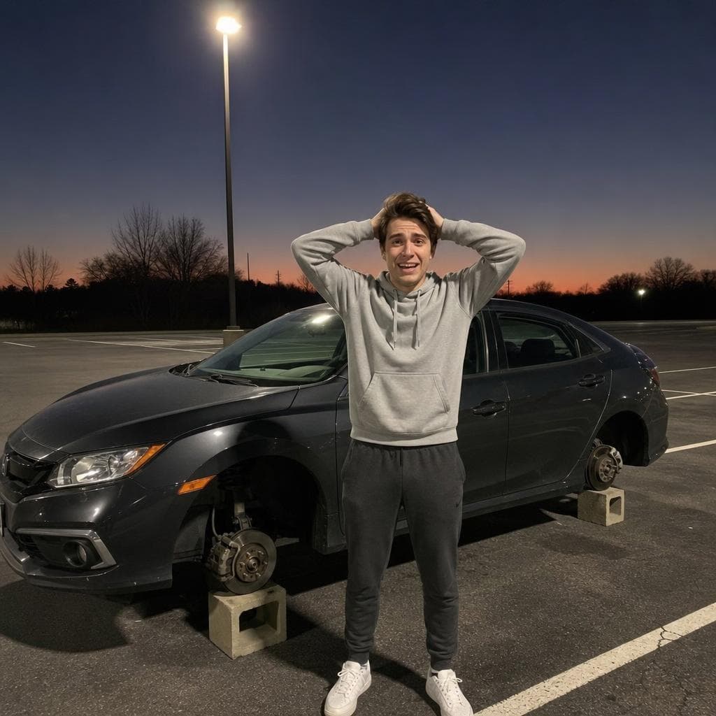 Stolen Wheels prank example made with PrankAI