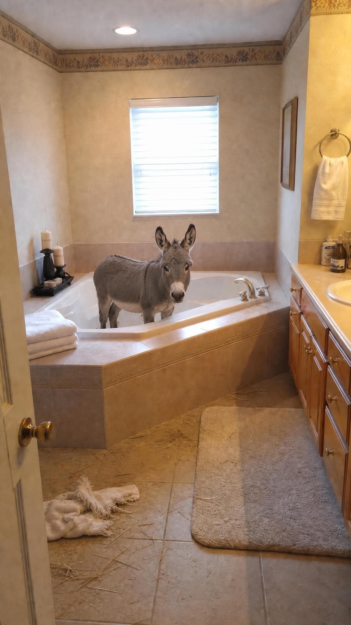 Donkey in the Tub prank example made with PrankAI