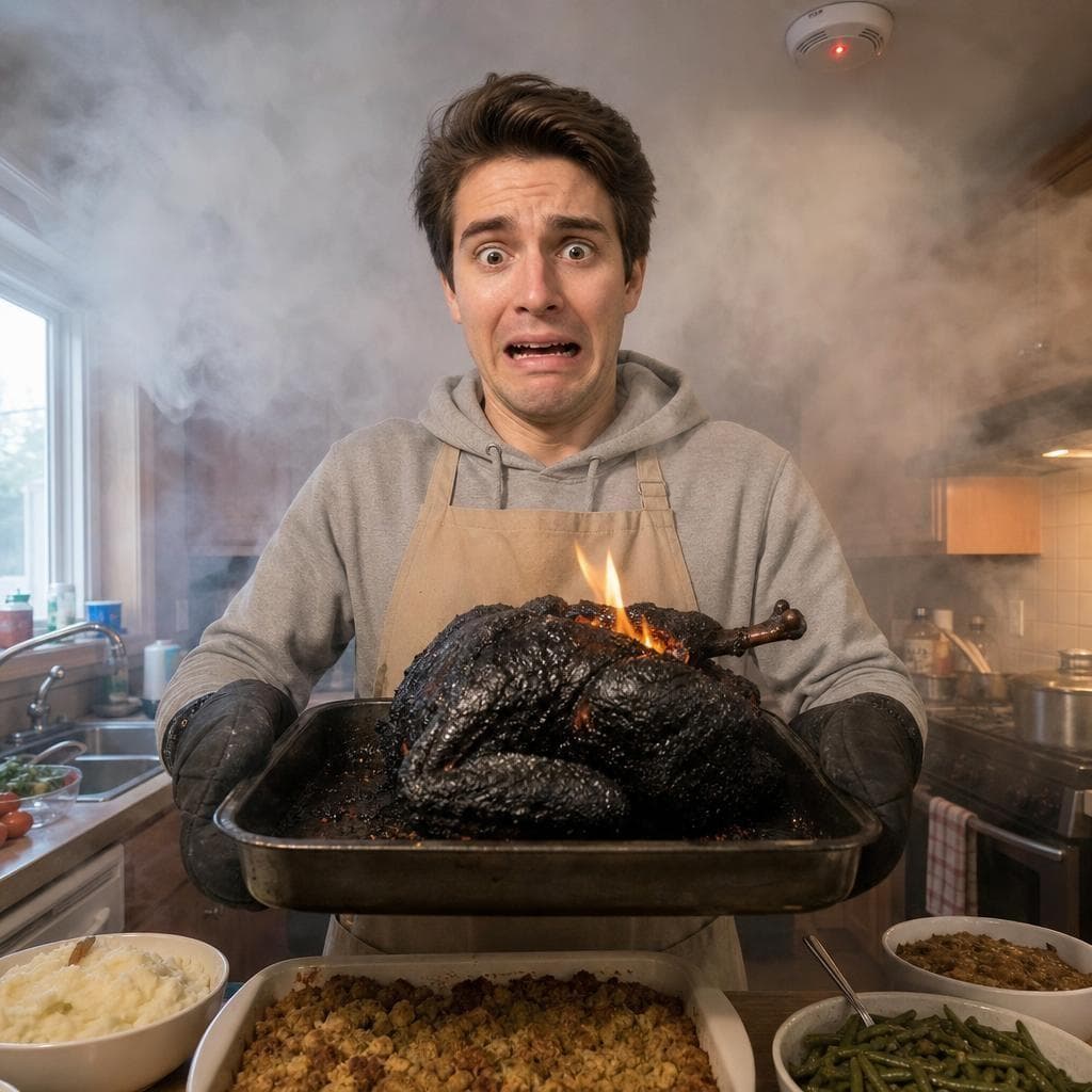 Thanksgiving Turkey Fire prank example made with PrankAI