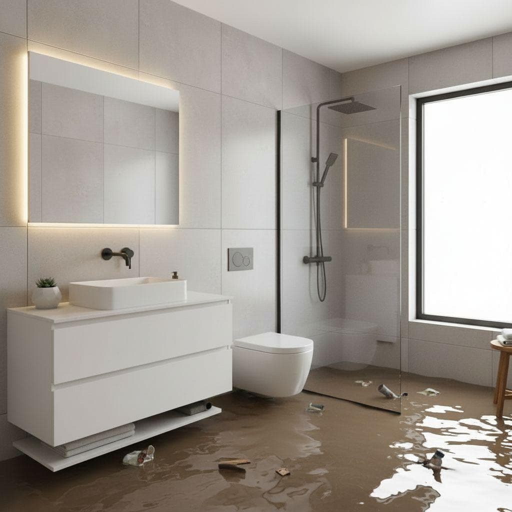 Flooded Bathroom prank example made with PrankAI