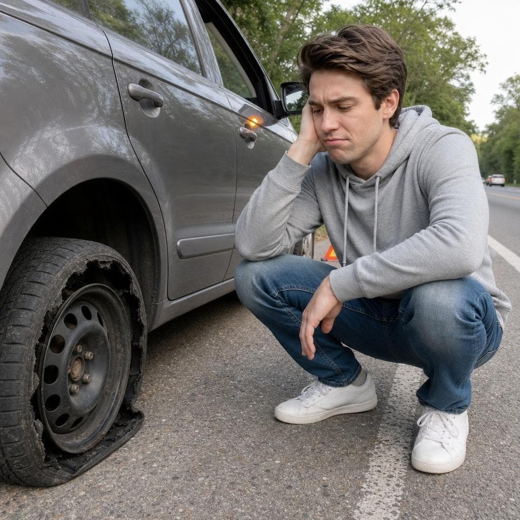 Flat Tire prank example made with PrankAI