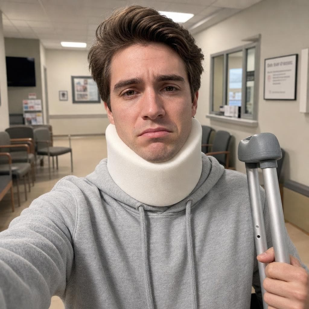 Neck Brace prank example made with PrankAI