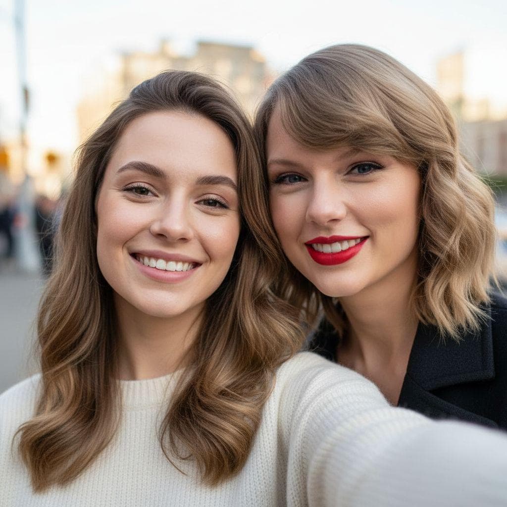 Celebrity Selfie prank example made with PrankAI